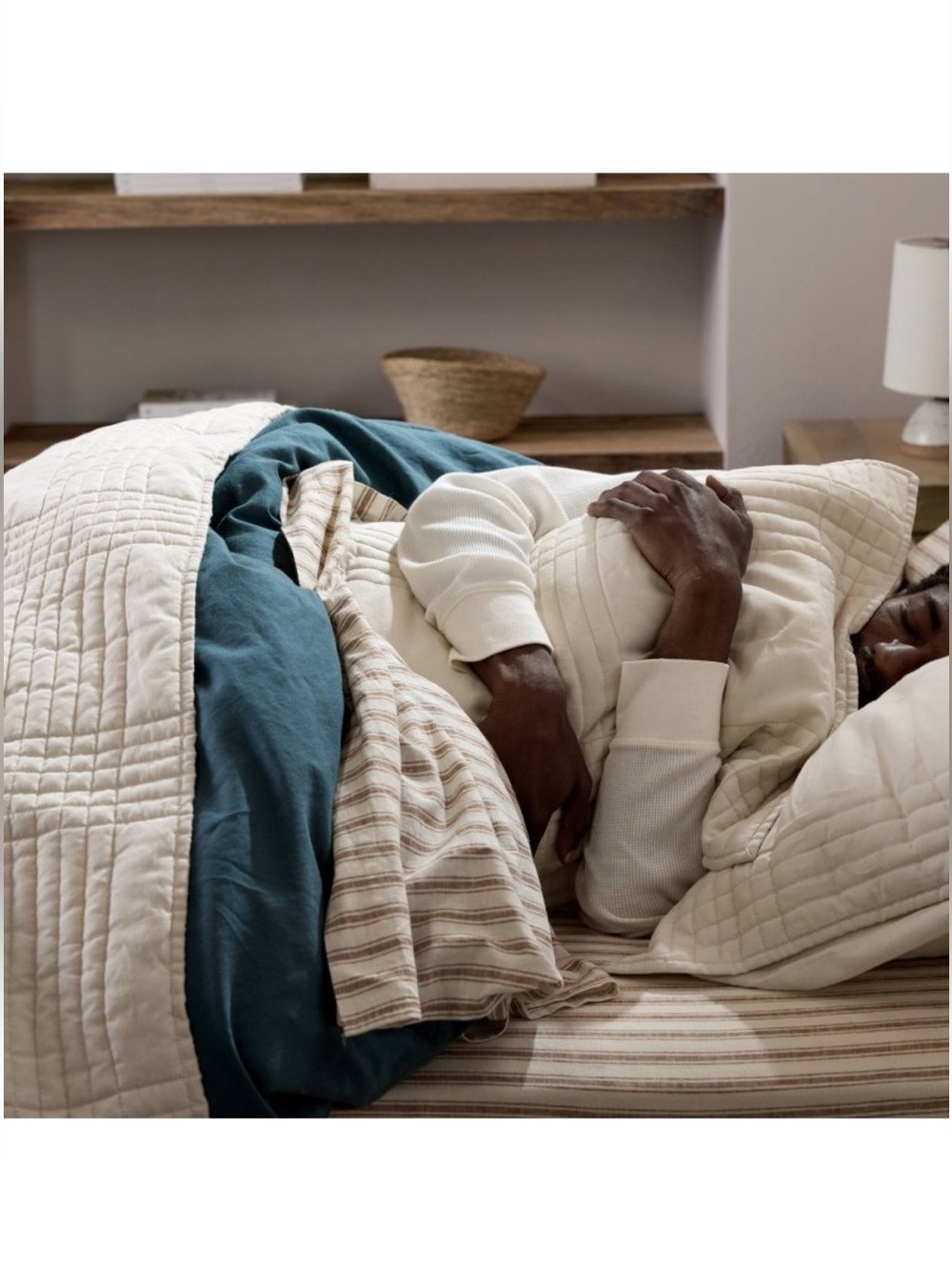 Parachute X Target King Relaxed Linen Quilted Sham Set of 2 •Parchment• - Picture 3 of 6